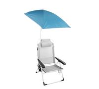 Pincho Sombrilla Tipo Vela Silla de Playa con rotacion 360 Grados y Doble posicion de Anclaje, Proteccion Solar UPF, Estructura Ligera Plegable Ideal para Pescar Leer y Actividades al Aire Libre