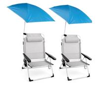 Pincho Sombrilla Tipo Vela Silla de Playa con rotacion 360 Grados y Doble posicion de Anclaje, Proteccion Solar UPF, Estructura Ligera Plegable Ideal para Pescar Leer y Actividades al Aire Libre (2)