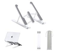 Pincho Soporte Portatil Mesa, Plegable Ventilado Soporte Ordenador Portátil, 6 Ángulos Ajustable Elevador Portatil Laptop Stand Compatible con MacBook Lenovo HP PC 10-15.6”, ABS+Silicona