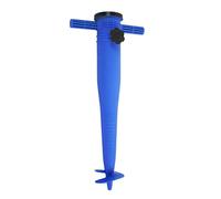 Pincho XL Soporte Sombrilla Playa 50cm con Helice y Ajuste Universal - Compatible Sombrillas Hasta 50mm, Fijacion Arena Antiviento, Alta Estabilidad, Resistente Sol Arena Agua (Azul)