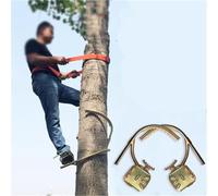 Pinchos ajustables de acero al carbono, antideslizantes, 1 par, accesorios para trepar árboles, con fijación de pie para postes de madera de electricista, para recoger frutas y cocos, 25 30 35 40 45