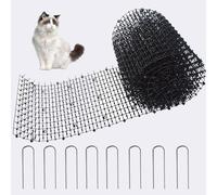 Pinchos Anti Gatos Funmo Anti Cat Mat 400 x 30 CM, Alfombrilla para Gatos con Pinchos, Alfombra Antigato con Puntas, Repelente de Gatos para Exteriores, Disuasorio para Gatos mit 8 Spikes