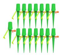Pinchos autoregantes para plantas, gotero de flujo ajustable con válvula de protección contra fugas, de riego automático, montaje sin problemas, gestión inteligente del agua, 16 x 6,1 x 2 cm