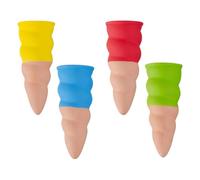 Pinchos de riego automático - 4 varillas de riego de terracota, pinchos de riego de verduras, para vacaciones, jardín, césped, invernadero, bancal, terraza, balcón, jardinería,