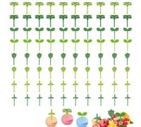 pinchos dulces, mini palillos de dientes, Dulce Mini para Postre de adultos Pastelería Fruta Partido Niños, Mini tenedor de frutas y snacks para niños, con forma de hoja, 80 pcs, colorido y divertido