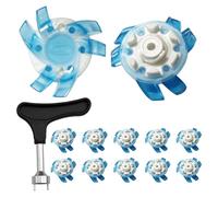 Pinchos para Zapatos de Golf, 12 Tacos de Golf, prácticos Picos de, reemplazos de Picos con diseño portátil, Tornillo de Llave de Tacos para Campos de Golf, cancha al Aire Libre, Campo de