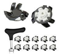 Pinchos para zapatos de golf, tacos de golf, antideslizantes, portátiles, de giro rápido, prácticos tacos de golf para cancha al aire libre, campos de golf, entrenadores de golf