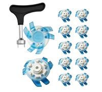 Pinchos para zapatos de golf, zapatos antideslizantes, pinzas para zapatos de golf, portátil, conveniente, tornillo de llave para campos al aire libre