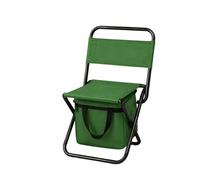 PIND Pack 1/2 Silla Plegable Portátil para Pesca, Camping y Playa con Bolsa Integrada, Asas de Transporte, Estructura Metálica Resistente y Diseño Compacto Verde (1, Verde)
