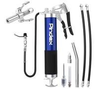Pindex Prensa de Engrase Manuale con Acoplamiento Rápido,Pistola de Grasa con Boquilla para Aguja de Grasa,Prensa Lubricante Manual para Cartucho de Grasa de 400 CC