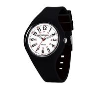 PINDOWS Relojes de Pulsera de Cuarzo analógico para Mujer con diseño de Correa de Silicona para Mujeres jóvenes, Estudiantes, fácil de Leer, Resistente al Agua, Unisex.