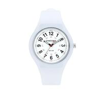 PINDOWS Relojes de Pulsera de Cuarzo analógico para Mujer con diseño de Correa de Silicona para Mujeres jóvenes, Estudiantes, fácil de Leer, Resistente al Agua, Unisex.