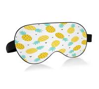 Pine and Hearts Sleep Mask Lightweight Soft Breathable Eye Mask with Adjustable Strap Blackout Eye Mask for Women Men for Travel Night Sleeping