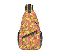 Pine Banana Lemon Sling Bag, Chest Bag Daypack, Crossbody Sling Mochila para Viajes, Deportes, Correr, Senderismo