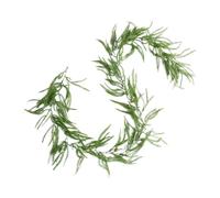 Pine Christmas Garland - Real Touch Cedar Greenery, 2,7 m Artificial Pino Garland for Fireplace Mantle, Stairs, Table | 82.68 inches Realistic Farmhouse Welcome Decoration for Home, Party