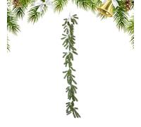 Pine Garland - Artificial Norfolk Pine Garland | Artificial Christmas Garland | Faux Greenery Garland Mantle Fireplace Stairwell Table Centerpiece Indoor Outdoor Decor Decorative Porch