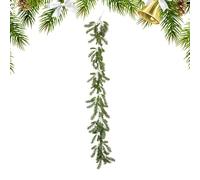 Pine Garland - Artificial Norfolk Pine Garland | Artificial Christmas Garland | Faux Greenery Garland Mantle Fireplace Stairwell Table Centerpiece Indoor Outdoor Decor Decorative Porch