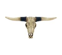 Pine Ridge sudoeste Toro Longhorn Steer Bull de calavera rústico Chic colgar en la pared decoración de Texas - fuerte y Durable Polyresin Made acabado envejecido Escultura réplica de Real de dirigir Head calavera Idea de regalo