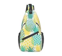 Pine Sling Bag, Chest Bag Daypack, Crossbody Sling Mochila para Viajes, Deportes, Correr, Senderismo