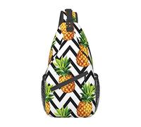 Pine Sling Bag, Chest Bag Daypack, Crossbody Sling Mochila para Viajes, Deportes, Correr, Senderismo