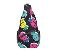 Pine Sling Bag, Chest Bag Daypack, Crossbody Sling Mochila para Viajes, Deportes, Correr, Senderismo