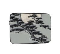 Pine Tree Under The Moon - Bolsa interior para laptop, 10 pulgadas, a prueba de golpes, ideal para viajes, oficina, etc.