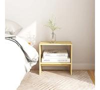 Pine Wood Nightstand 40x30.5x40 cm Solid Pine Bedside Table with Storage Space, Rustic Bedroom Furniture, Handcrafted Natural Wood Night Stand for Modern Home Decor