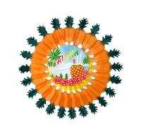 Pineapple Aloha Paper Fan Prop Party Fancy Dress 60 cm for Fancy Dress Accessory , color/modelo surtido