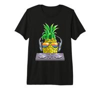 Pineapple DJ Music Camiseta Aloha Beaches Hawaiian Hawaii Camiseta Premium
