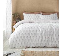 Pineapple Elephant Woodblock Floral So Soft Super King - Juego de Funda de edredón con Fundas de Almohada, Color Arcilla