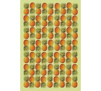 Pineapple Pattern, College Ruled Interior, Simple Notebook.: An Eye-catching notebook, Pineapples & upside-down pineapples making an unusual pattern.