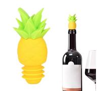 Pineapple Shaped Silicone Wine Stopper - Food Grade 6.8x2.7cm 28g For Bottle Seal - Creative Air Tight Leak Proof Stopper For Home Bar - Reusable Wine Saver