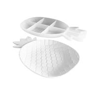 Pineapple Tray Mold, Epoxy Resin Moulds for Crafting Jewelry Holders and Serving Trays, Silicone Ideal for Creating Plates and Art Projects, Size: 24.5x15.5x2.5cm