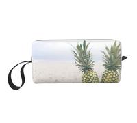 Pineapples on The Summer Beach - Bolsa organizadora simple, bolsa de viaje ligera, estuche acolchado de espuma para cosméticos