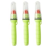 Pineeseatile Bengalas para Barcos, 3 uds., bengalas Marinas, Equipo de Seguridad para Barcos LED con detección de luz automática, luz roja