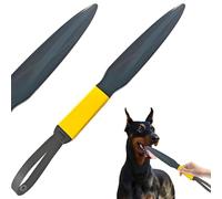 Pineeseatile Break Sticks para Perros, tapón de Pelea de Perros, Barra Resistente y Funcional con una Banda Colgante, un mordedura de Bocadillo de Mascotas para Fuertes, Amarillo y Negro
