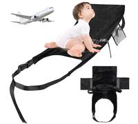 Pineeseatile Cama de avión para niños pequeños, Extensor de Asiento de avión de Felpa Ajustable y Seguro para niños, Viaje portátil para bebés Esencial para Dormir, Descansar y reposapiés