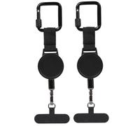 Pineeseatile Correa para teléfono, 2 Unidades antirrobo para teléfono, Correa retráctil de 24 Pulgadas, cordón portátil Resistente para Viajes, Senderismo, Trabajo, Festival de música