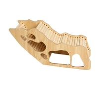 Pineeseatile Escondite de hámster 12.6x4.3x5.3in Porta de hámster de Madera con Escalera y múltiples Agujeros ventilados hámster túnel hámster Accesorios de Jaula, túnel de hámster