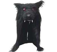 Pineeseatile Halloween Wolf Mask, Halloween Wolf Mask Scary Werewolf Skin Fatecy Ltayx Gothic Elastic para disfraces Carnival Dress Fiest