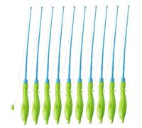 Pineeseatile Juguete para caña de Pescar, Paquete de 10 cañas de Pescar de Juguete, Educativo para niños pequeños y niños, Juego de Fiesta en la Piscina al Aire Libre