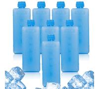 Pineeseatile Paquete de 8 Bolsas de Hielo Reutilizables para refrigeradores, fiambreras, refrigeradores de pantano para retención de frío, Azul