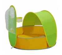 Pineeseatile Piscina para bebés con Sombra, Carpa de Playa de bebé con Marco de Pelota y Bolsa de Almacenamiento, Pozo de Pelota portátil Plegable para Interiores, al Aire Libre