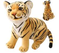 Pineeseatile Tigre de Peluche, Animal de Peluche de Tigre, simulación de Dibujos Animados Lindo, Felpa de 10, 6 Pulgadas, Animal de Suave y cómodo para niños, Felpa para Uso Diario