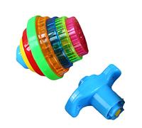 Pineeseatile Trompos iluminados, trompo iluminados, Tops Intermitentes, Juguetes, giroscopio, Juguete con Juguetes para niños, Color Aleatorio