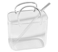 Pineeseatile Vasos únicos para beber, bolso de vidrio para bebidas, vasos únicos transparentes con asa de 770 ml, lindo cóctel para bar en casa, jugo y té helado, 1 unidad