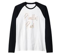 Pinellas Park Florida Diseño Elegante Vintage Camiseta Manga Raglan