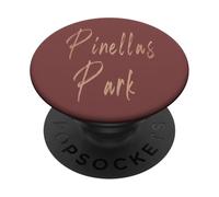 Pinellas Park Florida Diseño Elegante Vintage PopSockets PopGrip Adhesivo