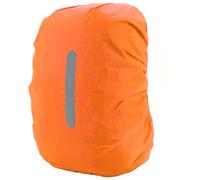 PINEPAN Protector de lluvia para mochilas, mochila escolar, reflector, mochila escolar, protector de lluvia, mochila paso a paso, protección de mochila, al aire libre, camping, senderismo, naranja, 20