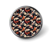 Pines con estampado de carpas koi para mochilas - Pines esmaltados para chaquetas, abrigos, sombreros y bolsos. Pines divertidos y originales para hombre y mujer. Accesorios de joyería de moda.